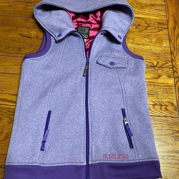 BURTON dry ride heathered purple vest size girls large. EXCELLENT CONDITION!